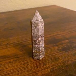 Small rainforest jasper crystal tower